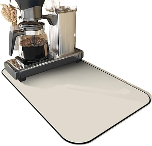 Fymlok Tapis de Bar en Caoutchouc,Tapis de Bar Noir Grand Tapis de Drainage Absorbant for Cuisine, Table Basse, séchage Rapide, Tapis de Drainage for Salle de Bain(2,20-30cm 7.8-11.8in)