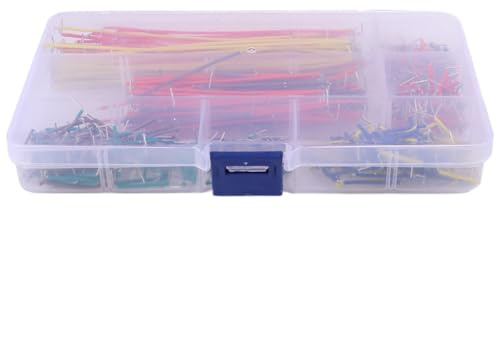 KALLORY 540pcs Breadboard Jumper Wire Set Preformed Assorted Lengths for Prototyping Circuit Solderless Electronic Connections
