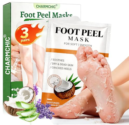 3 Paia Maschera Piedi Esfoliante, Maschera Per Efficace Cura Dei Piedi