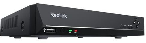 Reolink 8CH 4K PoE NVR Überwachungssystem Rekorder, Videoüberwachung für Haus, Innen, Aussen Sicherheit. Unterstützt 16MP/12MP/4K/5MP/4MP HD IP Kameras, RLN8-410 NHD (Ohne Festplatte)