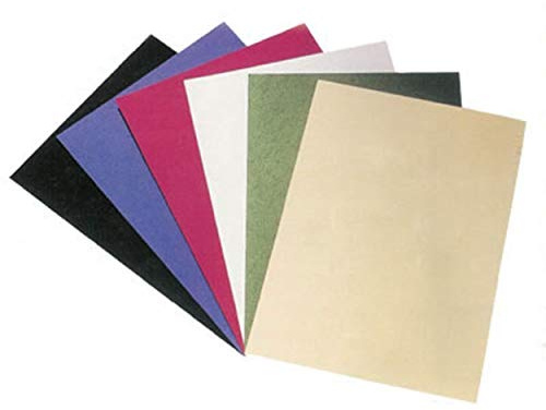 FALAMBI 100 Rückwände/Deckblätter DIN A4, Classic - Leinenstruktur, blau