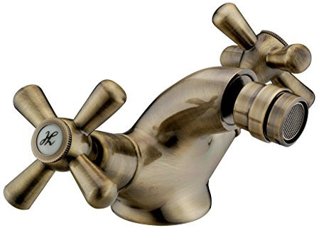 HOMEGARDEN Miscelatore Rubinetto Bidet in Ottone Finitura in Bronzo per Bagno