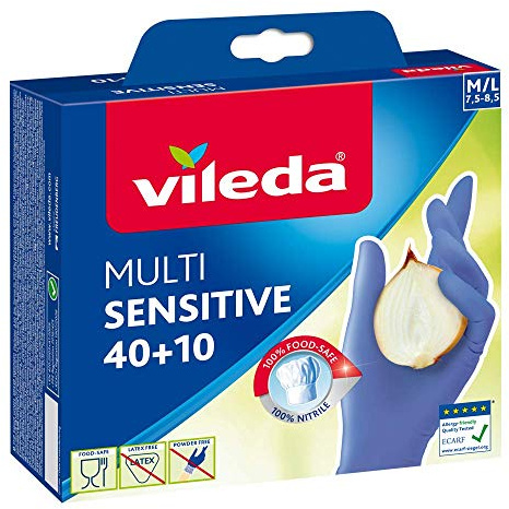 Vileda - Vileda Multi Sensitive Handschuhe Größe Medium - 50 Stücke