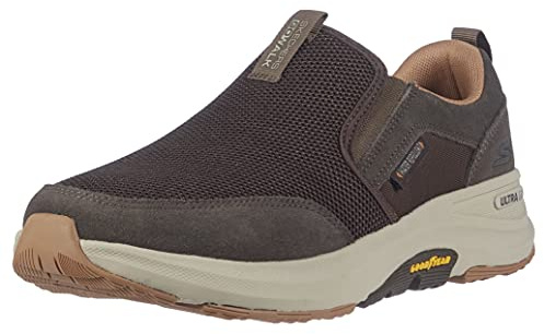 Skechers mens Go Outdoor - Athletic Slip-on Trail Hiking With Air Cooled Memory Foam Walking Shoe, Brown, 9.5 US