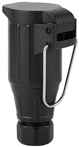 Prise de Remorque 13 Broches, Connecteur en Plastique avec Adaptateur de Câblage, pour Barre de Remorquage de Caravane et Compteur Automatique