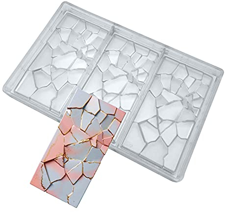 Goldbaking Pralinenform, Polycarbonat, Energieriegelform, Schokoladenmacher, Weiß