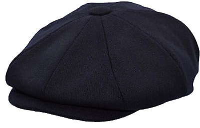 WALKER AND HAWKES - Bridgemoor - Unisex Bakerboy-Ballonmütze aus Melton- 8-Panel-Konstruktion