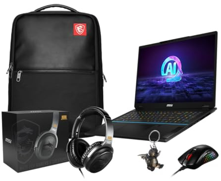 MSI Stealth 18 AI Studio A1VHG-057FR 20Th Anniversaire: Core Ultra 9 185H - 64GB DDR5 - SSD 2TB - Nvidia RTX4080 12GB - 18 UHD 4K Miniled 120Hz - Windows 11 Professionnel