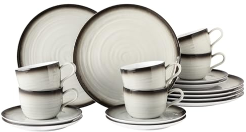 Service à café 18 pièces Terra corso 10883, rainures