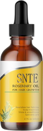Rosemary Oil for Hair Growth, Non-greasy Nourishing Scalp Oil - Strengthen Roots, Prevent Hair Loss & Split Ends for All Hair Types, 60ml