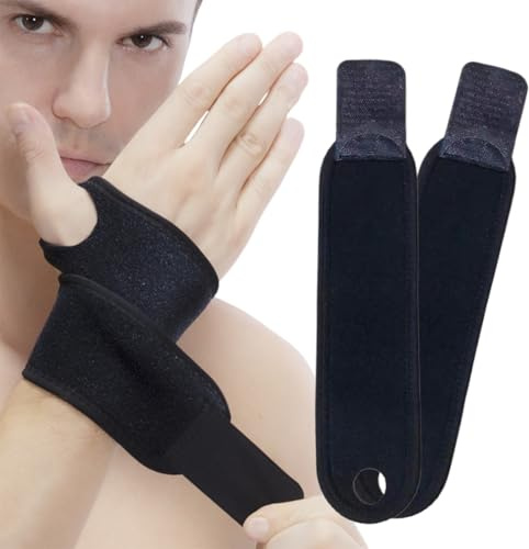 2 Stück Handgelenk Bandagen Fitness, Handgelenkstütze Damen und Herren für Sehnenscheidenentzündung, Karpaltunnelsyndrom und Athrose, Kompression Handgelenkschoner für Kraftsport