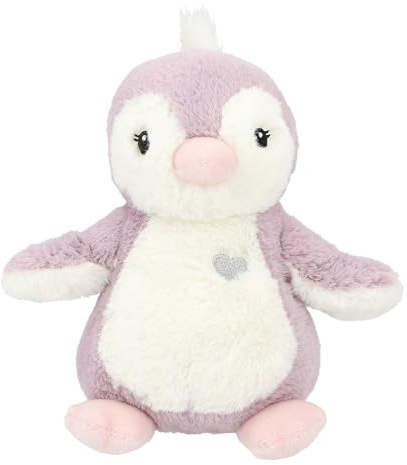 Depesche 13170 Princess Mimi - Kuscheltier Baby Pinguin in Lila und Weiß, ca. 18 cm großes Plüschtier