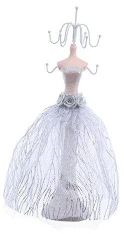 Girls Accessories Schmuckständer, Puppenschmuckhalter, Armband-Ausstellungsständer, Körperform, Halskette, Ring, ästhetisches Tuch Birthday Gift