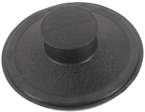 HOMSFOU Bouchon D'évier Cuisine En Plastique 85 Mm Anti-éclaboussures Pour Broyeur à Déchets, Bouchon De Vidange Étanche Noir, Compatible Évier La Cuisine, Accessoire Résistant Et Solide