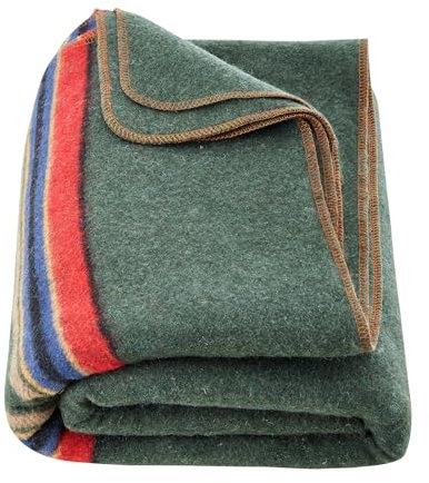 VEVOR Couverture de Camping Laine 80%, 1,62x2,23 m, Grande Couverture de Stade Chaude, Coupe-vent Ignifuge, pour Extérieur, Pique-niques, Randonnée, Événements Sportifs, Plein Air, Texture Multicolore