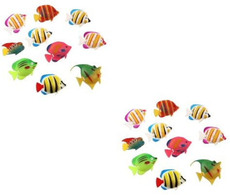 Sosoport 60stücke Vivid Aquarium Dekorationen Künstliche Schwimmende Fische Für Fischbecken Und Lebensechte Ornamente Zufällige Stilvariationen
