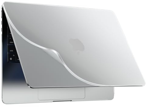 BlueSwan PP Hülle kompatibel mit MacBook Air 15 Zoll M5 M4 M3 M2 A3448 A3241 A3114 A2941, Veröffentlicht im Jahr 2026 2025-2023, Bruchsichere Materialien Anti-Fingerabdruck Schutzhülle – Matt Weiß