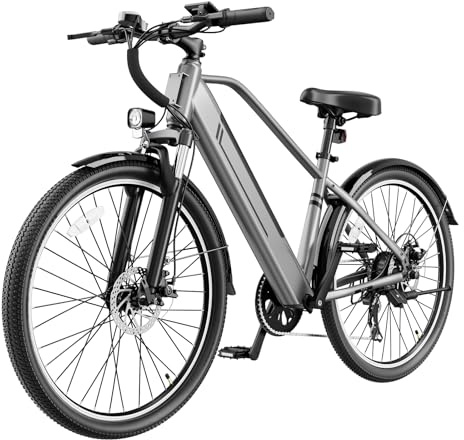 YOLOWAY 750W Electric Bike for Adults, 40Miles Long Range Removable Battery, 26 E Mountain Bike for Men/Women, Adult E-Bike, 25 MPH Ebikes for City Commute & Off-Road Riding, UL Certified