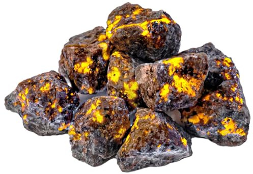 Rocas para volar, 500 g/1.1 libras de cristal de la llama natural Roca volando, piedra de llama para decoración, hecha mano, hogar, oficina, fuente, acuario