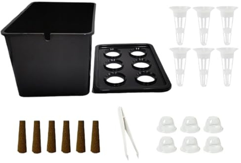Hydrokultur-Box – Hydrokultur-Pflanzset, Anfänger, Ganzjahresanbau, Indoor-Hydrokultur-Pflanzset, Pflanzsystem für Obst, Salat, Blumen, Balkon, Parterre, Hotel, Wohnung
