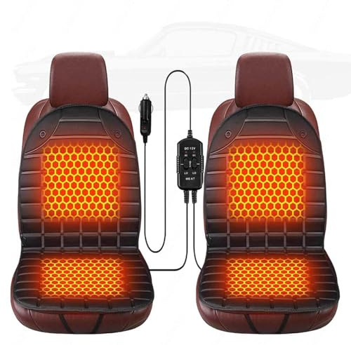 Kosinso 2er Set Sitzmatte Auto, Warm und Gemütlich 𝐒𝐢𝐭𝐳𝐤𝐢𝐬𝐬𝐞𝐧 Verstellbar Passt für die Meisten Autos