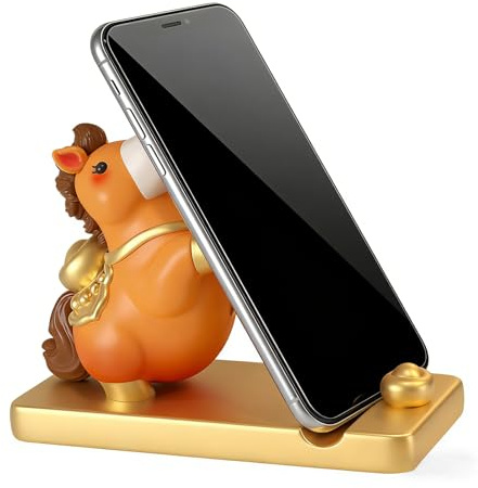 Supporto per cellulare, design a forma di cavallo, supporto per ragazze, adolescenti, bambini, donne, casa, ufficio, calza, accessorio elegante e funzionale