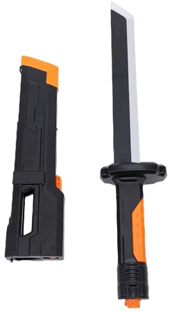 Spada Sparkblade Colorata a LED per Effetti Sonori di Cosplay e di Gioco, Spada Giocattolo Illuminata con Impugnatura Comoda per Bambini e Adulti Arancione 16,93 Pollici