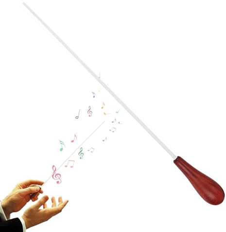 Trähandtag För Ledning Av Stafettpinnen - Klassisk Orkesterledningsstav, Balanserad Greppstav, Slitstark Musikkontrollstav I Trä, Bekvämt Handhållet Dirigentverktyg | Precision Rhythm Guide