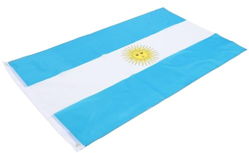 GATHINESS Bandera Argentina de Poliéster para Desfile y Decoración Exterior Textura Delicada y Superficie Suave, Adecuado para Fiestas y Eventos Deportivos