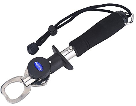 Fish Grabber, Durable 15 kg Waage Fishing Grip Gripper Fish Lip Grabber mit Maßband