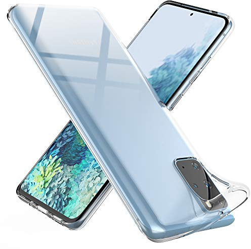 NALIA Handyhülle kompatibel mit Samsung Galaxy S20 Plus Hülle, Dünne Durchsichtige Silikon Schutzhülle Phone Case Soft Cover, Ultra-Slim Bumper Gummi Handy-Tasche Skin Etui Schale Klar - Transparent