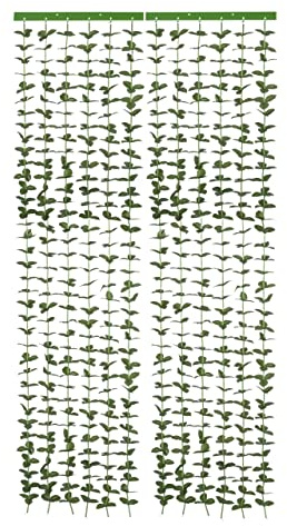 WENKO Maximex Blättervorhang Liane - Türvorhang, Insektenschutz, Polyester, 90 x 190 x 1 cm, Moosgrün