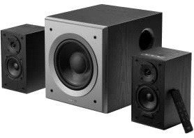 Edifier M601DB - Estantería coaxial Bluetooth con Altavoces ópticos y auxiliares con subwoofer inalámbrico de 8 Pulgadas, Sistema informático 2.1, Bluetooth 5.1 AptX, 110 W RMS, Negro