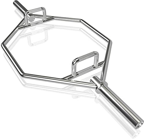 YRHH Barbell Trap Bar, Hex Bar, Achselzucken Bar, Kreuzheben Bar Trap Bar, Trägt Für Kniebeugen, Kreuzheben, Achselzucken Mit Flachen Oder Erhöhten Griffen Für Gewichtheben Und Bodybuilding