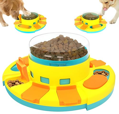 PYue Puzzle Toys for Large Dogs, Interactive Dog Toys, Dog Puzzle Feeder for Training, Treat Dispenser for Medium & Small Dogs, Fun Dog Toy for Boredom Improve Dog's IQ