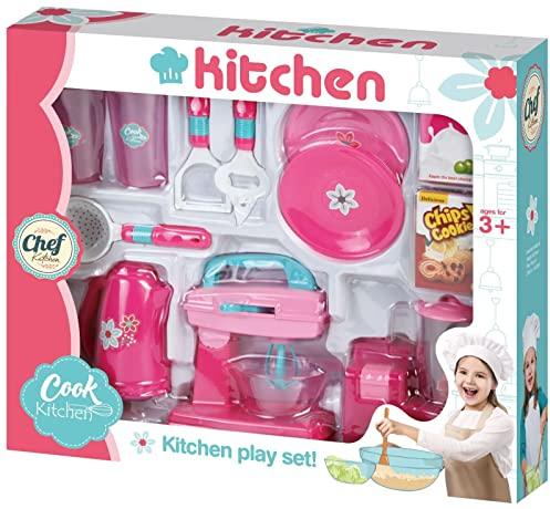 YSAMAX Multicolour Cooking Toys, Kitchen Accessories, Pretend Toys, Playset For Girls, Developing Their Motor Skills, Hand-Eye Coordination, Best Gift Choice, (Plastic)
