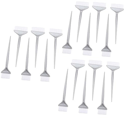 18 St hårblekningsborste hårfärgning frisörborste hårborste nyans borste färg för frisörsalong DIY hårfärgsverktyg värmeverktyg hårfärgsapplikator vidga bleka Remover svit hår kam