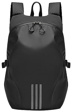 Dowrap Motorradhelm-Tasche, Fahrradhelm-Aufbewahrung, Wandern, Helmauffangtasche, Rucksack, Basketball, Fußball, Fußball, Rucksack, Schwarz
