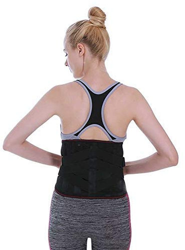 Haltungskorrektur 4 Stahlplatten Medizinische Stützstange Gürtel Orthopädische Haltungskorrektur Klammer Taillentrimmergürtel Unterer Rücken Lendenwirbelstützgürtel Rückenstütze (Farbe: Grau, Größe: