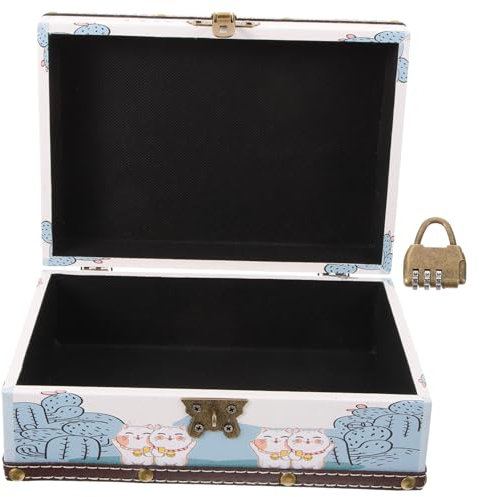 Garneck Holz Schatz Lagerung Box Vintage Schmuck Box Schublade Schmuck Veranstalter Fall