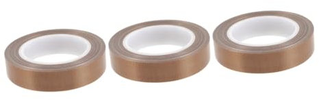 Healvian 3 Rollen Teflonband Ptfe-band Für Versiegelung Vakuumierband Dichtband Handsiegelband Ptfe-band Für Vakuumierer Isolierbänder Klebeband Für Vakuumierer Dichtungsband Lebensmittel
