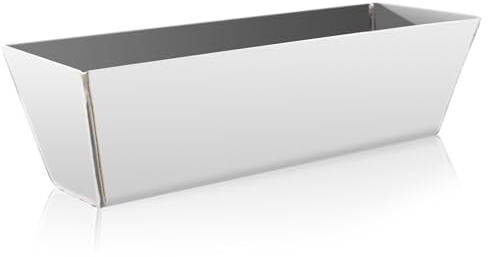 Catime Padella per Fango in Acciaio Inox per Cartongesso Fai Da Te Miscelazione Stuccatura Intonaco, Altezza: 9 cm, Spessore: 0,7 mm (Small)