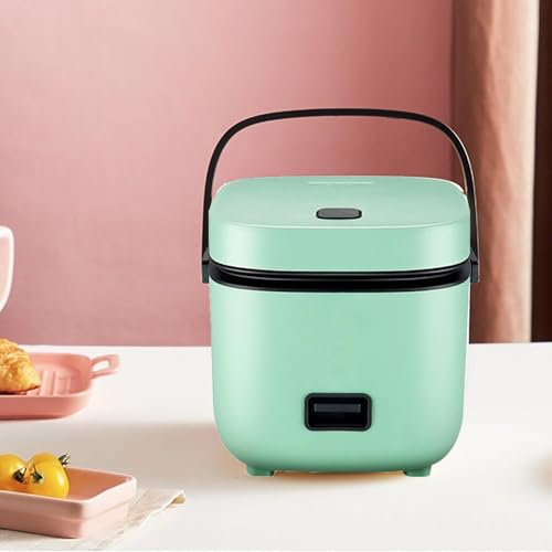 PanHuiWen Rice Cookers Small for 1, Rice Cookers Electric Small Korean Micro Rice Cooker 1.2 Litre, Perfect For 1-2 Person To Cook Rice,Cyan