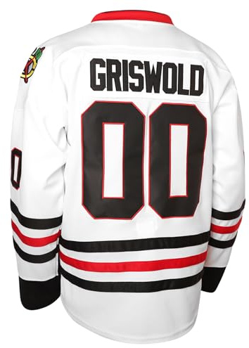 CHKDSK Hockey-Trikots für Herren – #00 Hockey-Trikots genähte Buchstaben und Zahlen, für Herren/Vater/Freund, Größe S-3XL