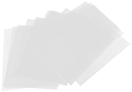 OPPWONG Schrumpffolien, Schrumpffolien-Set, Kunststofffolien-Set mit Schlüsselringen, 20 Stück, Schrumpffolien, Transparent, für Schlüsselanhänger, Schmuck, Spielzeug, Geschenkherstellung