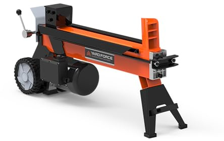 Yard Force 5-Ton Electric Log Splitter, 15 Amp Motor, Splits Logs up to 21” x 10”, Compact & Easy Transport, 2-Year Warranty