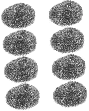 AUTSUPPL 8pcs Stainless Steel Wire Balls for Dish Cleaning Pan Scrubbing and Pot Cleaning in Kitchen