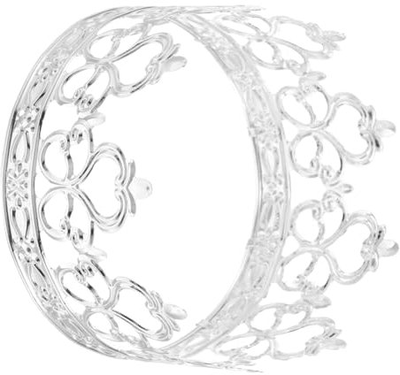 FELTECHELECTR Mini Prinzessinnenkrone Kuchenaufsatz Silberne Krone Für Hochzeiten Geburtstagsfeiern Festlichkeiten Elegante Kuchendekoration Für Romantische Anlässe