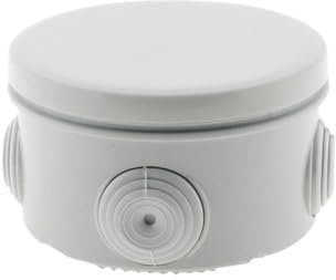 Scatola di giunzione di superficie, diametro 65 mm, altezza 35 mm, ideale per impianti elettrici e distribuzione di cavi.