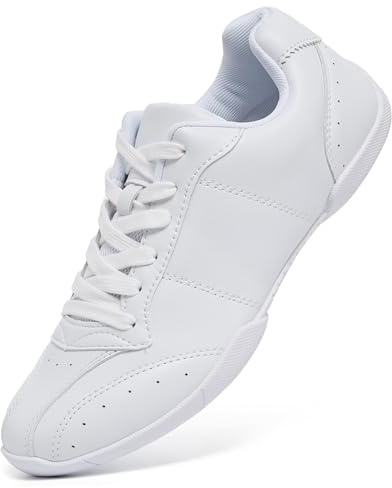 ZVC Cheer Shoes Girls White Cheerleading Shoes for Women Cheer Sneakers Kids Youth